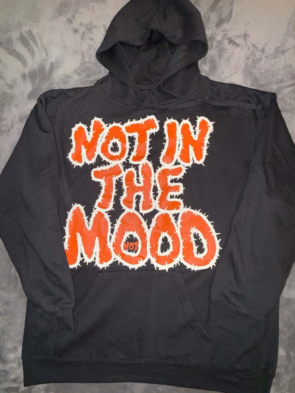 Mood Swings Not In The Mood Black Hoodie Size Large
